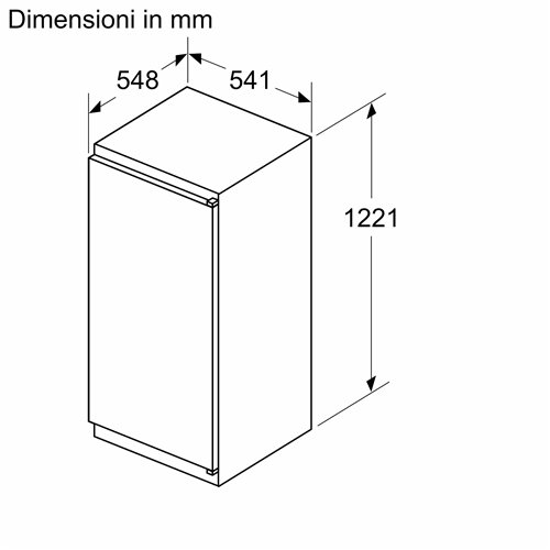 Siemens KI42LNSE0 Frigorifero monoporta da incasso con congelatore iQ100 122.1 x 54.1 cm cerniera a traino