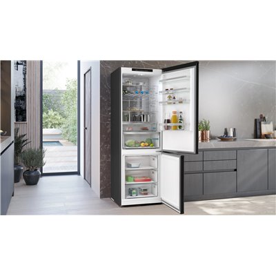 Siemens kg49nvxdg iQ300 frigorifero combinato libera installazione 70 cm inox nero