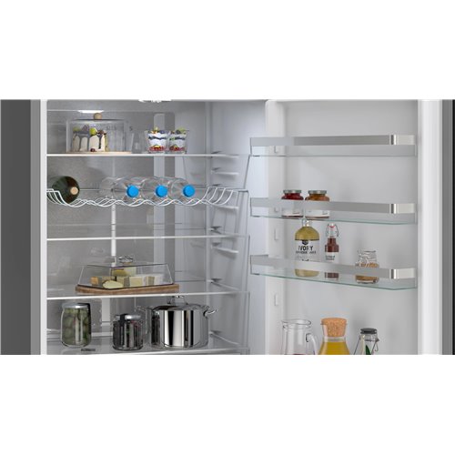 Siemens kg49nvxdg iQ300 frigorifero combinato libera installazione 70 cm inox nero