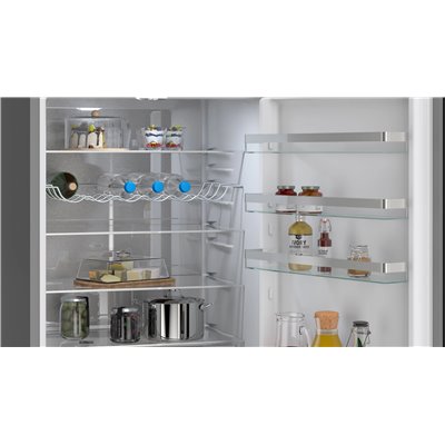 Siemens kg49nvxdg iQ300 frigorifero combinato libera installazione 70 cm inox nero