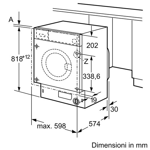 Lave-linge intégrable Siemens iQ700 (WI14W542EU), 60 cm, 8 kg