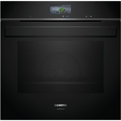 Horno pirolítico empotrable Siemens hb976gkb1 iQ700 de 60 cm, negro, SL