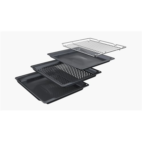 Horno microondas pirolítico empotrable Siemens cm978gnb1 iQ700, 45 cm de altura, negro SL