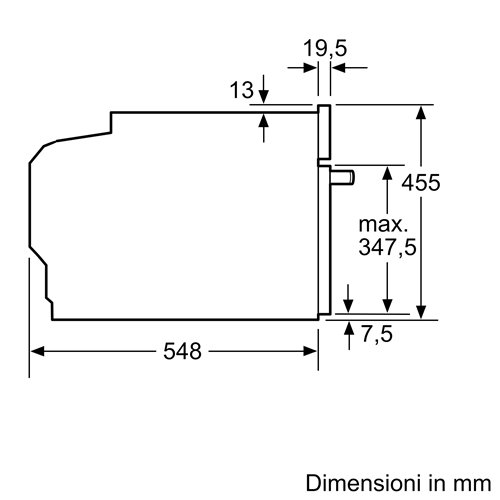 Horno microondas pirolítico empotrable Siemens cm978gnb1 iQ700, 45 cm de altura, negro SL