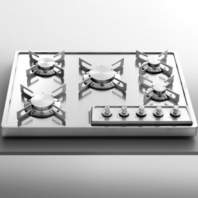 Alpes Inox a 568/5g  Freistehender Gasherd 70 cm Stahl