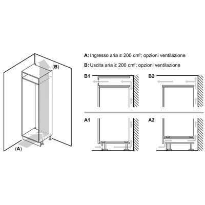 Siemens studioLine GI81NSCE0 Congelatore da incasso iQ500 177.2 x 55.8 cm cerniera piatta soft closing