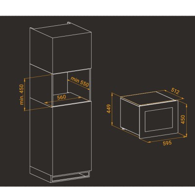 Irinox hv45235d001 vinoteca 45 cantina vini da incasso h 45 cm vetro nero