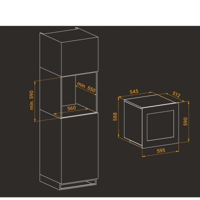 Irinox hv60235d001 vinoteca 60 cantina vini da incasso h 60 cm vetro nero