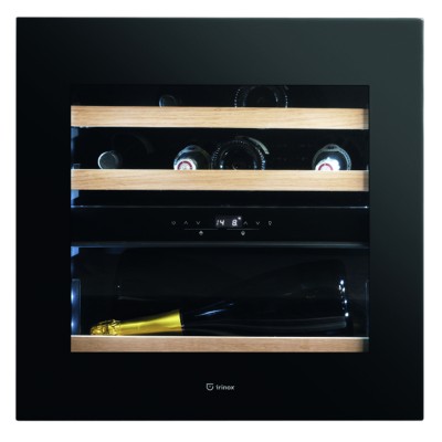 Irinox hv60235s001 vinoteca 60 built-in wine cellar h 60 cm black glass