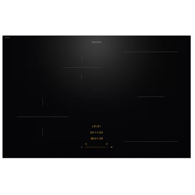 Miele km 8482 fl piano cottura induzione 80 cm vetroceramica nero