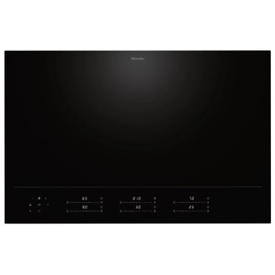 Miele km 8685 fl piano cottura induzione 80 cm vetroceramica nero