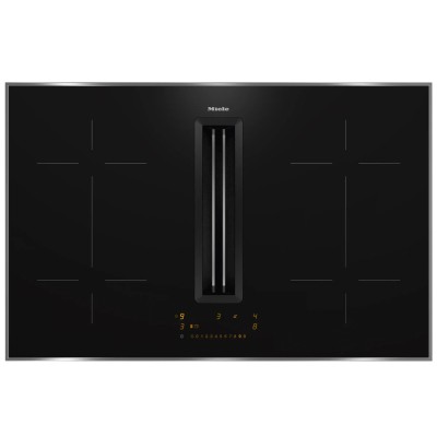 Miele kmda 7473-1 fr piano induzione con cappa integrata 80 cm nero
