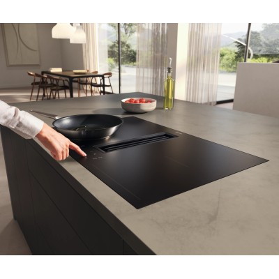 Miele kmda 7876-1 fl płyta indukcyjna ze zintegrowanym okapem 80 cm - black MattFinish