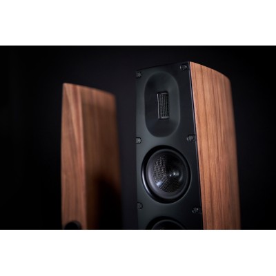 Scansonic hd q3 coppia diffusori da pavimento - legno noce