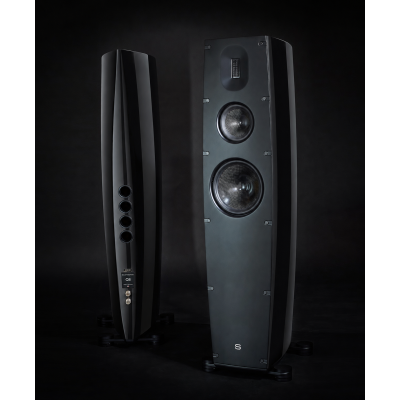 Scansonic hd q8 coppia diffusori da pavimento - nero