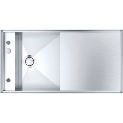 Barazza 1lmz105 évier mizu 100×52 1 bac + égouttoir inox