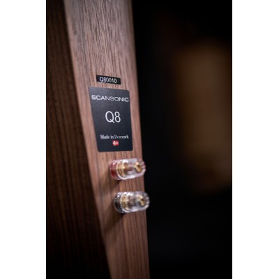 Scansonic hd q8 coppia diffusori da pavimento - legno noce