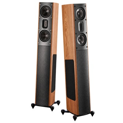 Scansonic hd MB3.5 B coppia diffusori 3 vie hi-fi da pavimento - legno noce