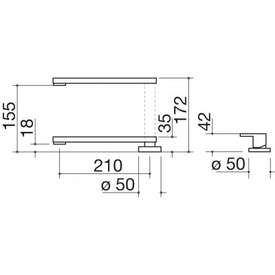 Barazza 1rubmbfa folding b_free mixer tap