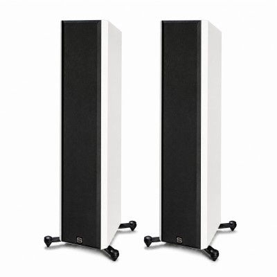 Scansonic hd M30.2 coppia diffusori da pavimento 3 vie hi-fi - bianco