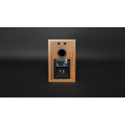 Scansonic hd L5 coppia diffusori compatti da scaffale Hi-Fi - legno noce