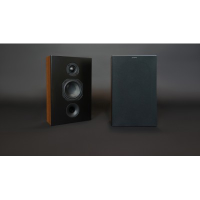 Scansonic hd L On-Wall coppia diffusori da parete 2 vie Hi-Fi - legno noce