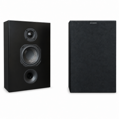 Scansonic hd L On-Wall coppia diffusori da parete 2 vie Hi-Fi - nero