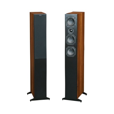 Scansonic hd L9 coppia diffusori 3 vie da pavimento Hi-Fi - legno noce