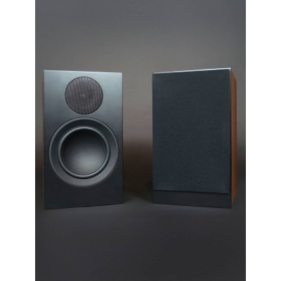 Scansonic hd L7 coppia diffusori 2 vie Hi-Fi da scaffale - legno noce