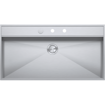 Barazza 1lfx101 Flexi-Spüle 105×56 1 Becken mit Edelstahlabsenkung