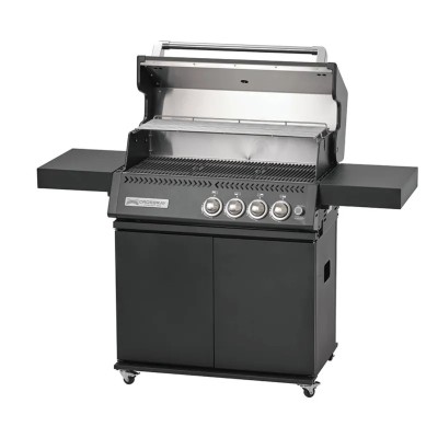 Crossray 4 burner TCX4FL Infrared Gas Barbecue with Cart - Black