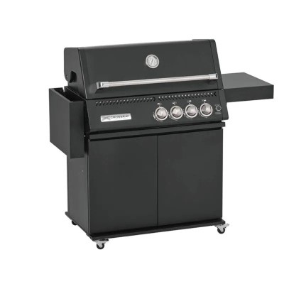 Crossray 4 burner TCX4FL Infrared Gas Barbecue with Cart - Black