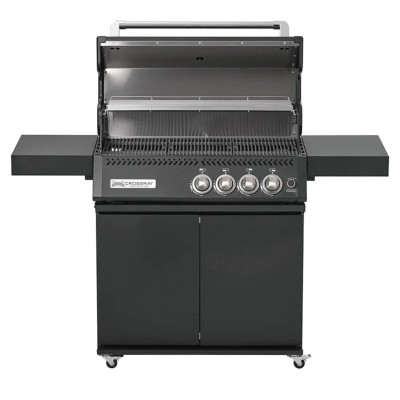 Crossray 4 burner TCX4FL Infrared Gas Barbecue with Cart - Black