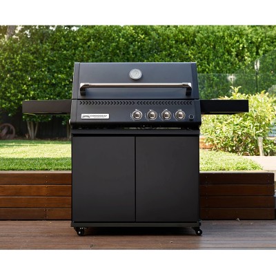 Crossray 4 burner TCX4FL Infrared Gas Barbecue with Cart - Black