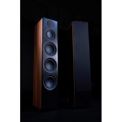 Scansonic hd L20 coppia diffusori da pavimento Full Range 3 vie Hi-Fi - legno noce