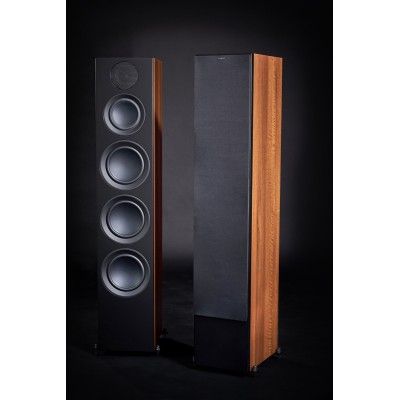 Scansonic hd L20 coppia diffusori da pavimento Full Range 3 vie Hi-Fi - legno noce