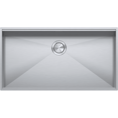 Barazza 1qa841i quadratische Flexi-Badewanne. „0“ 80×46 Edelstahl