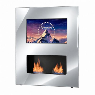 Safretti Double Vision 49” Biocamino con televisore 150 cm - magic mirror