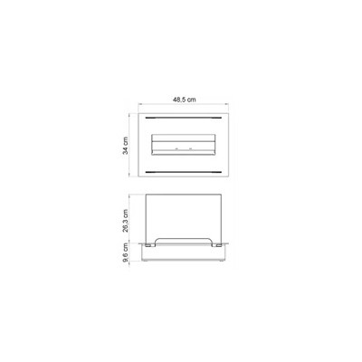 Safretti Burner 1.2 bruciatore bioetanolo singolo 48 cm