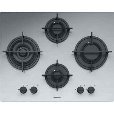 Barazza 1pmd64 placa de gas mood 65 cm acero inoxidable