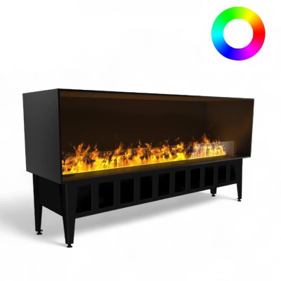 Magic-Fire Incanto 1500 nf wielokolorowy elektryczny kominek parowy do zabudowy 170 cm