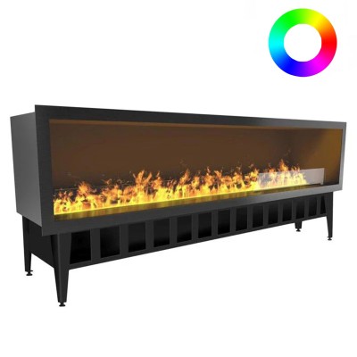 Chimenea eléctrica de vapor empotrable multicolor Magic-Fire Incanto 2000 wf de 220 cm