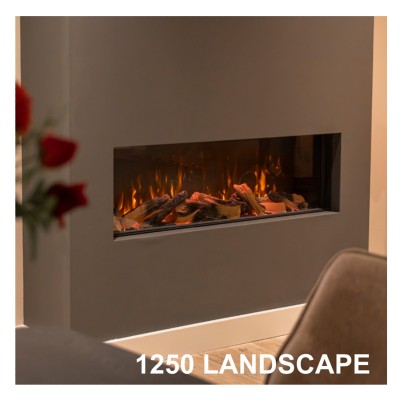 Ilektro 1250 Landscape MKIII caminetto elettrico da incasso