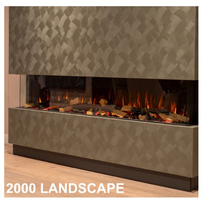 Ilektro 2000 Landscape MKIII caminetto elettrico da incasso