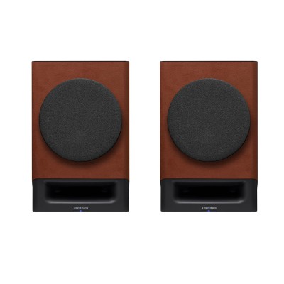 Paire d'enceintes HiFi de table sans fil Technics SC-CX700 - Brun terracotta