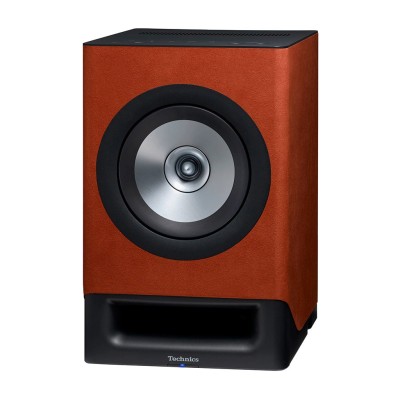 Technics sc-cx700 coppia diffusori HiFi wireless da appoggio - marrone terracotta