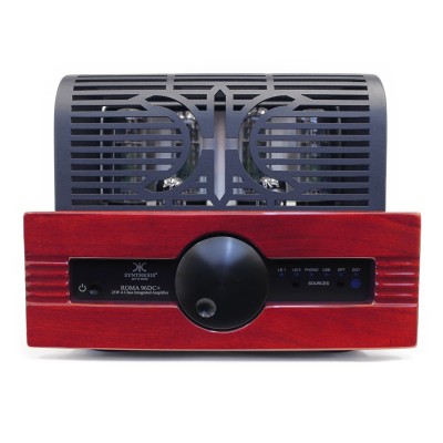 Synthesis Roma 96dc+ AL amplificatore integrato valvolare con DAC - legno rosso