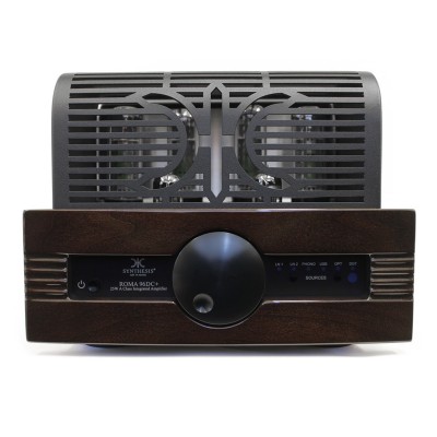 Amplificador integrado de válvulas Synthesis Roma 96dc+ AL con DAC - Marrón madera