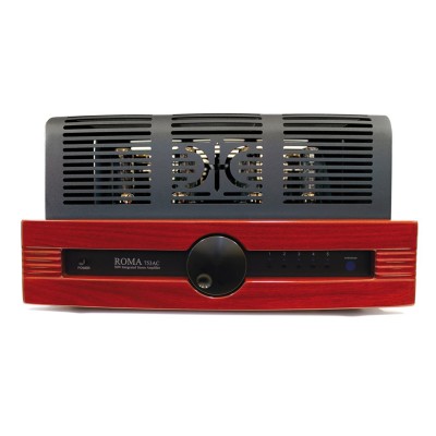 Synthesis roma 753ac wood amplificatore integrato valvolare - legno rosso