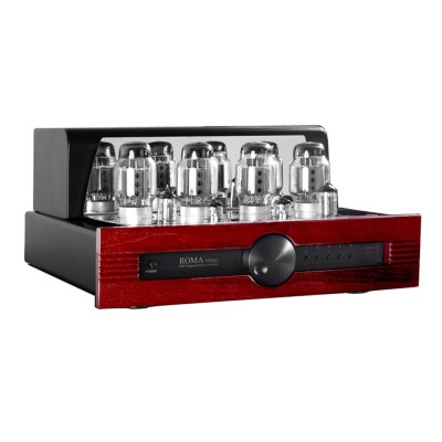 Synthesis roma 510ac wood amplificatore valvolare integrato - legno rosso